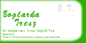 boglarka tresz business card